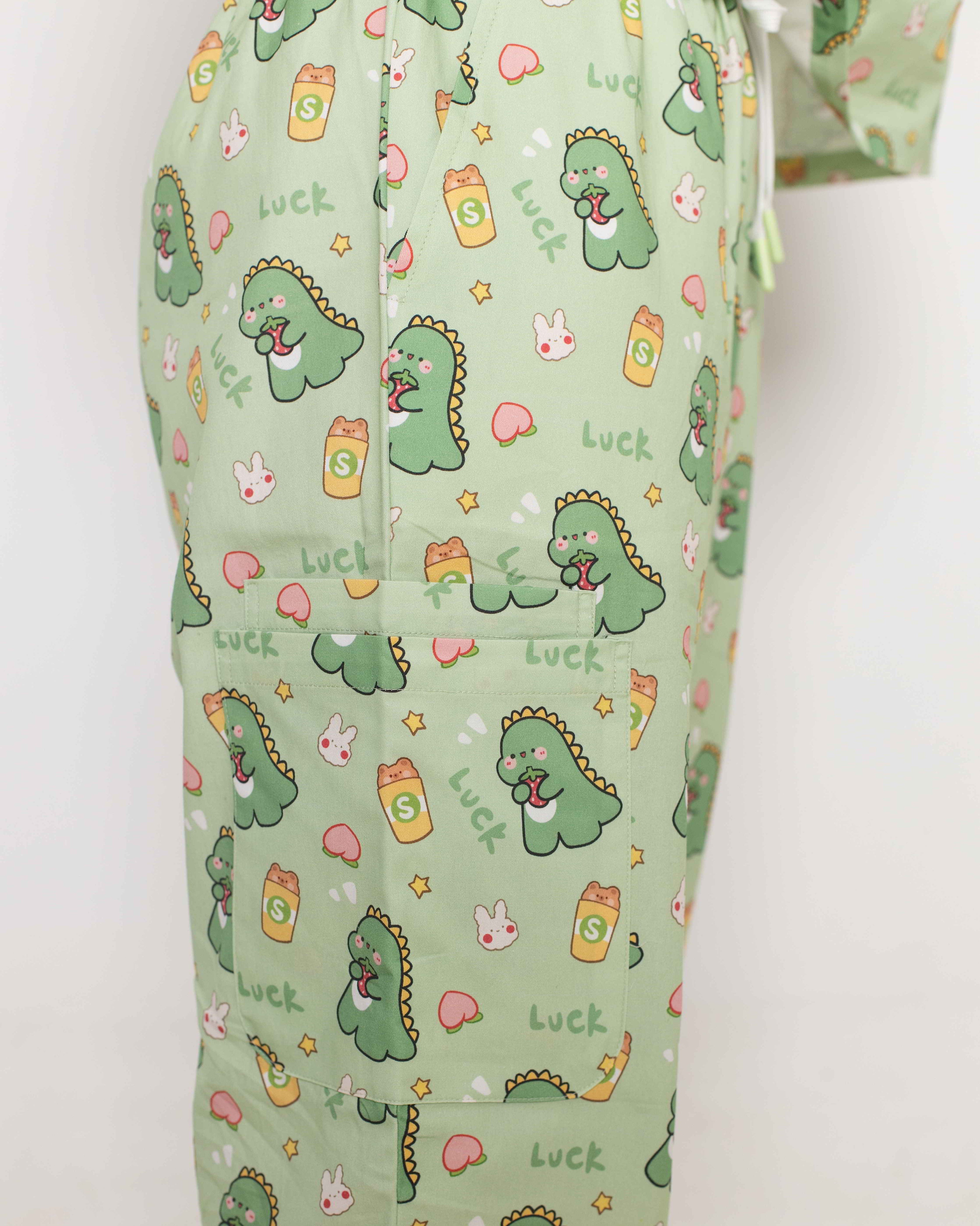 Lucky Dino Scrubs Set