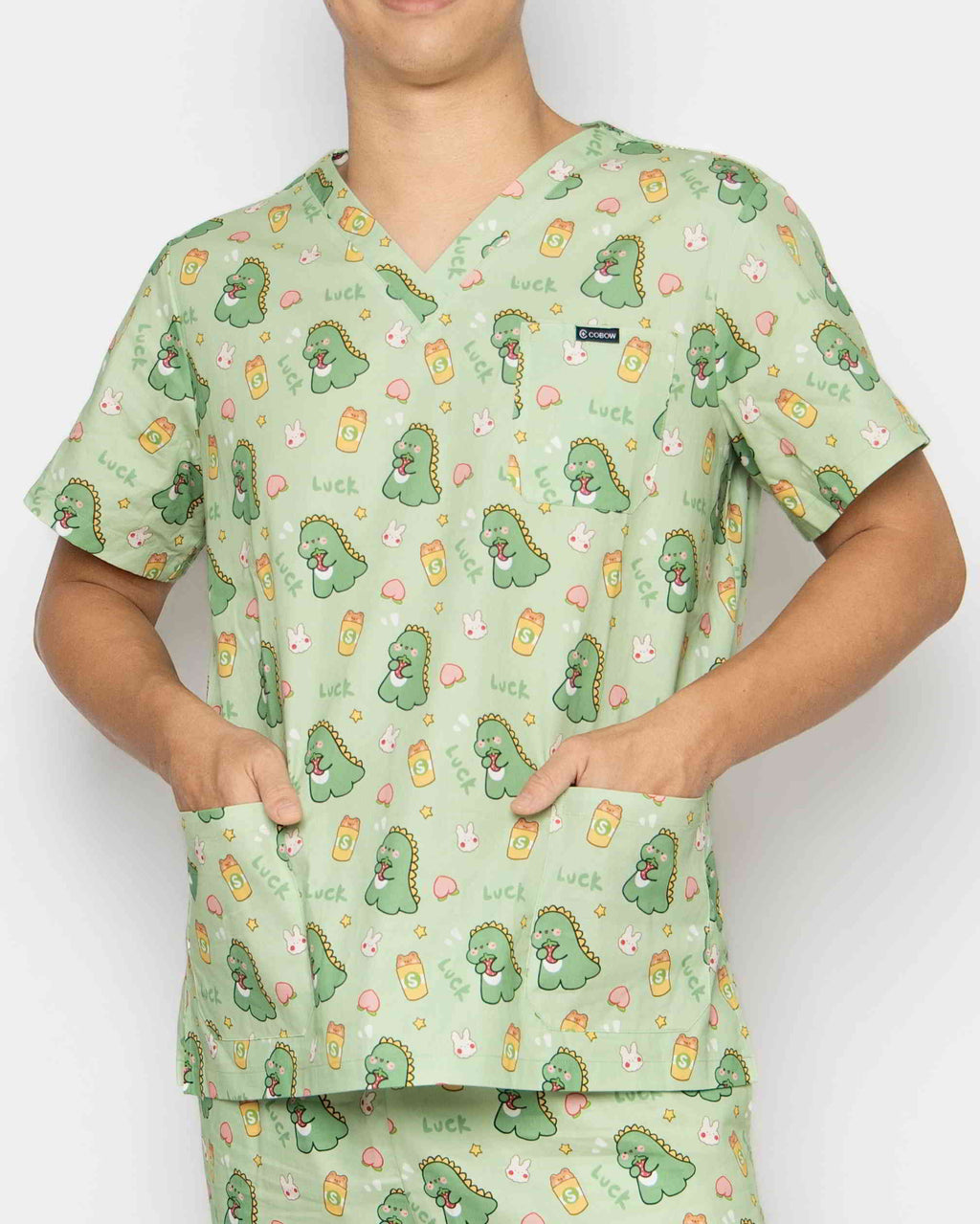 Lucky Dino Scrubs Set