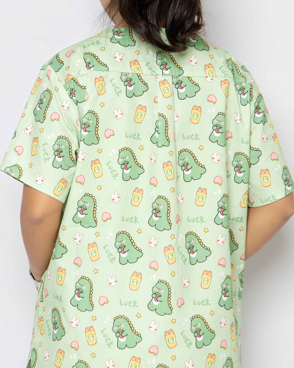 Lucky Dino Scrubs Set