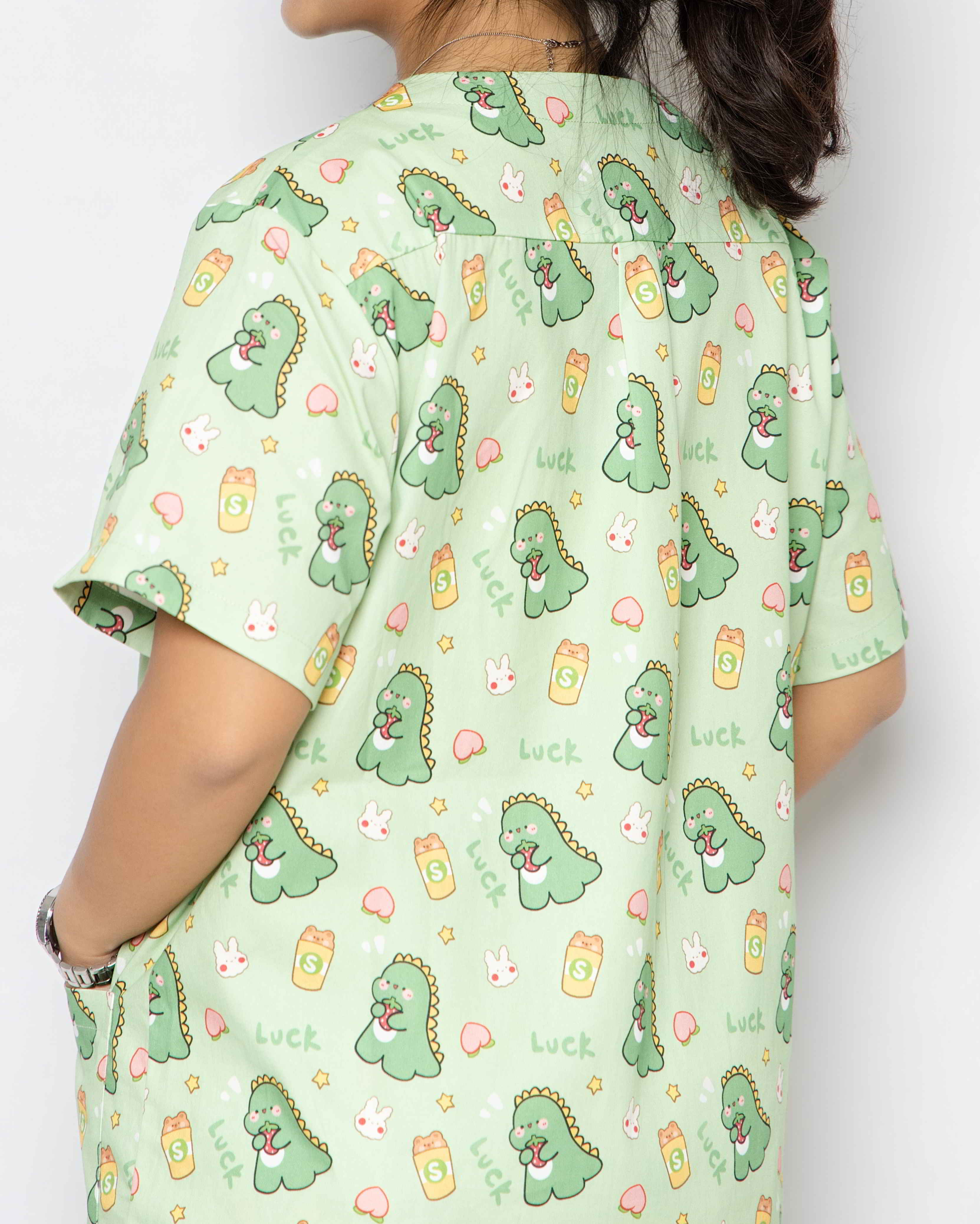 Lucky Dino Scrubs Set