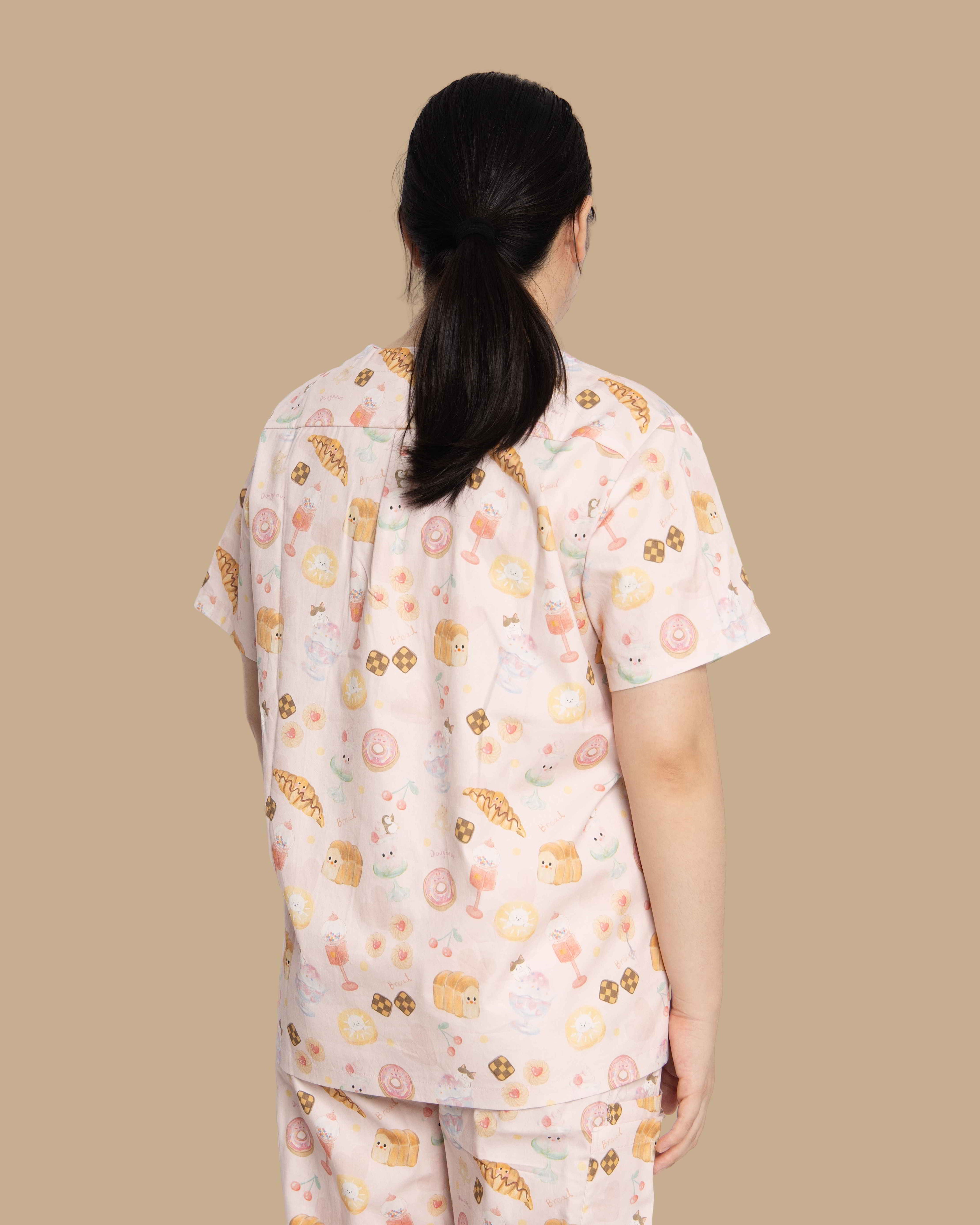 Sweet Treats Pink Scrub Set